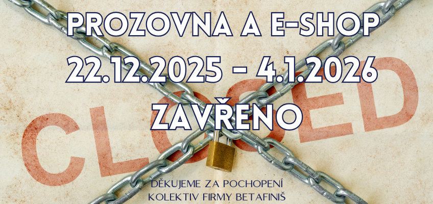 PROVOZOVNA A E-SHOP UZAVŘENY